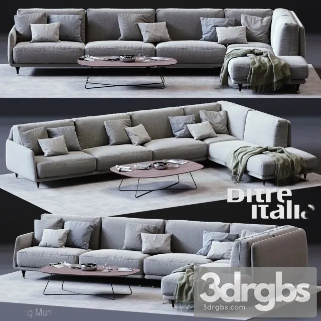 Ditre Italia Elliot Corner Sofa 3dsmax Download