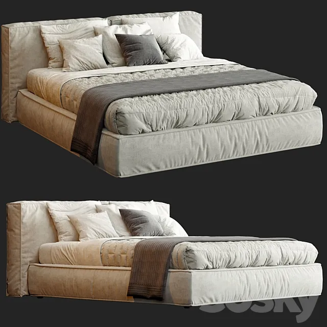 Ditre Italia Flann Bed 3DS Max Model