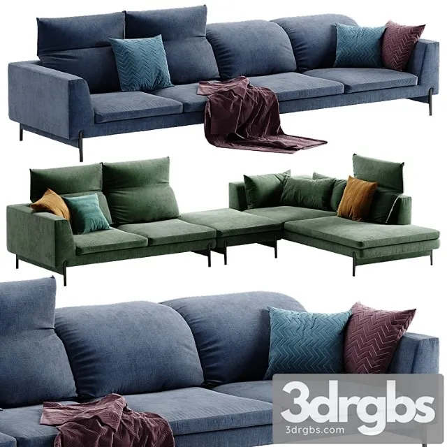 Ditre italia kim high sectional sofa 2 3dsmax Download