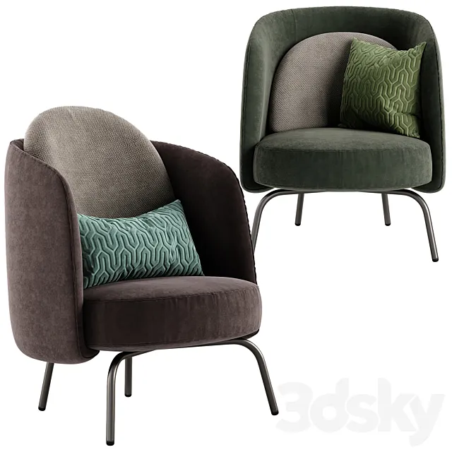 Ditre italia Lucia armchair 3DS Max Model
