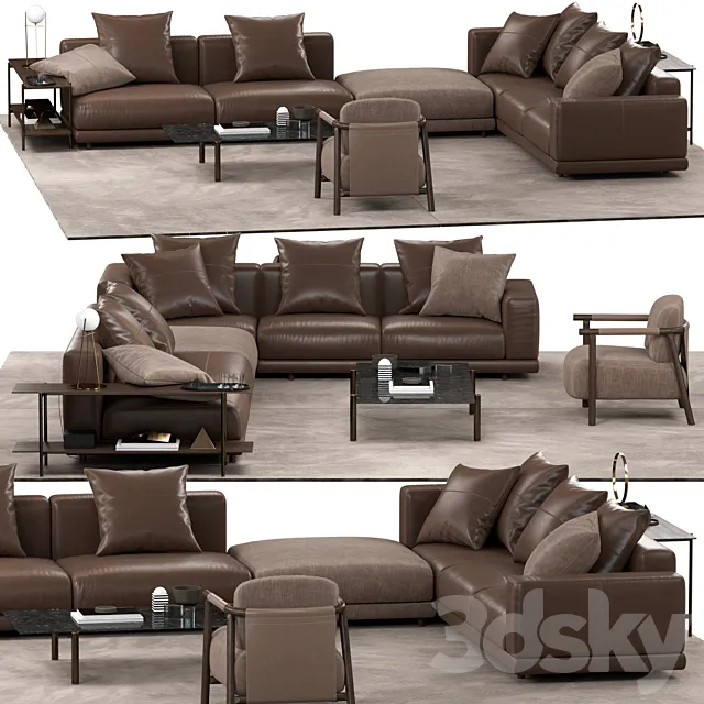 Ditre Italia NEVYLL sofa NATHY armchair 3DS Max Model