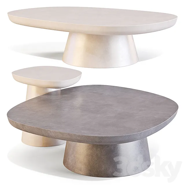 Ditre Italia: Stone – Coffee and Side Table 3dsMax Model