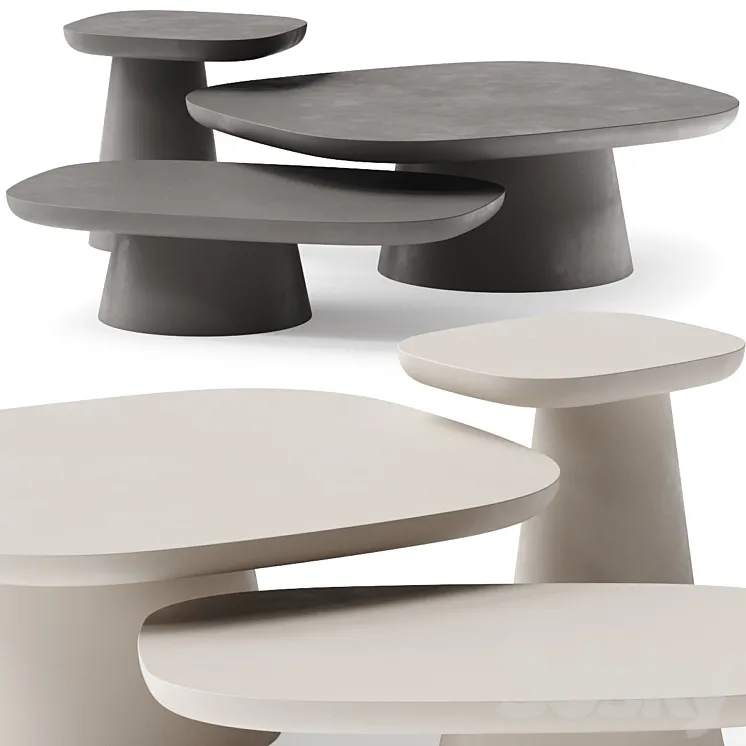 Ditre Italia Stone Coffee Table 3DS Max Model