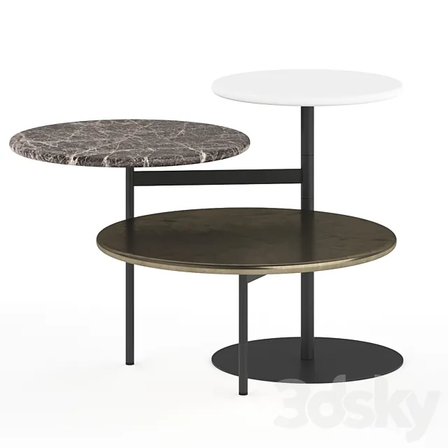 Ditre Italia TRIS Coffee Table 3ds Max