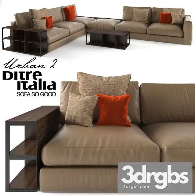Ditre Italia Urban 2 Sofa 3dsmax Download