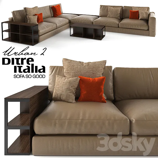 Ditre Italia Urban 2 sofa 3DS Max Model