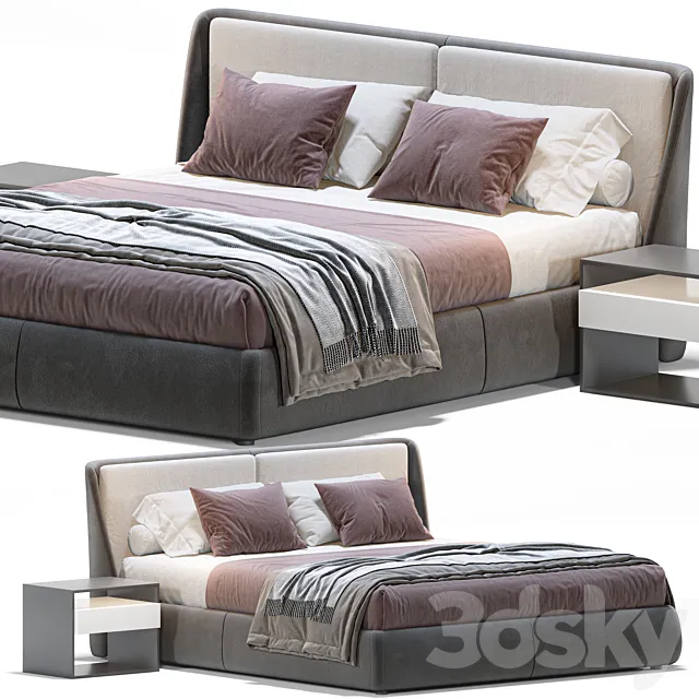 Ditreitalia Bend Bed 3ds Max
