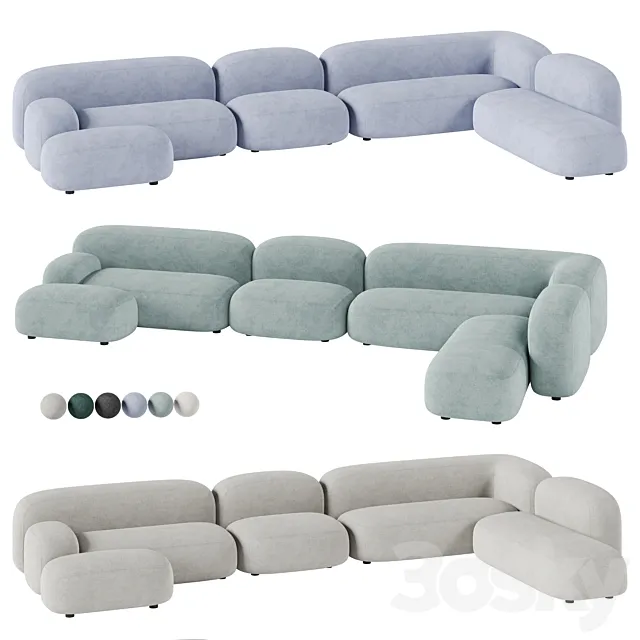 DIVAN.RU modular sofa Ribble 3DS Max Model