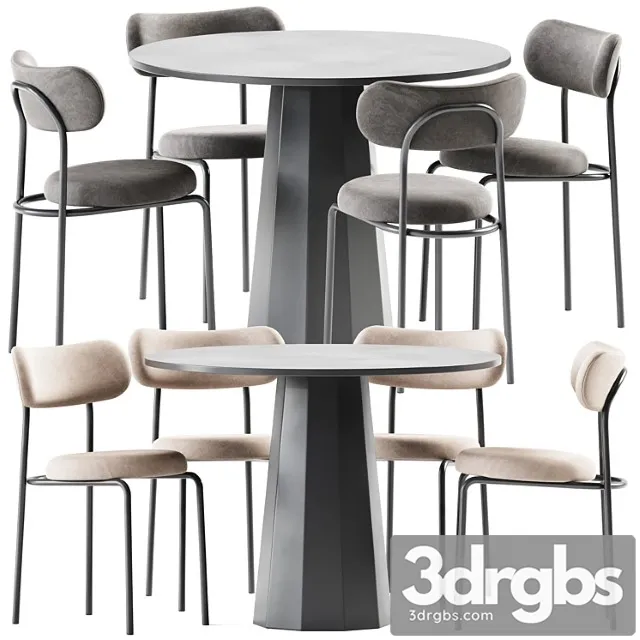Dix table and loop chair by connubia