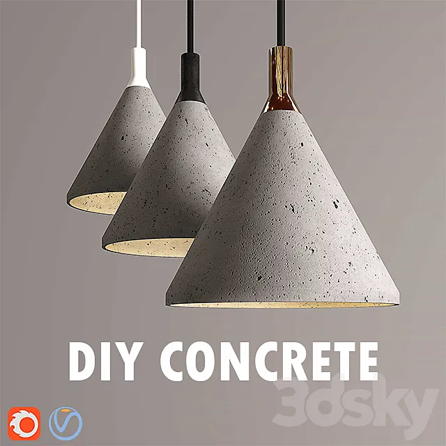 diy concrete 3ds Max