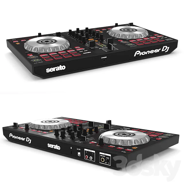 DJ controller Pioneer DDJ-SB3 3DS Max Model