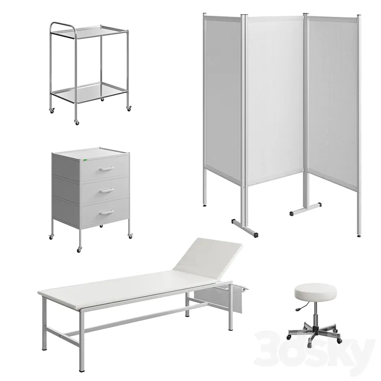 Doctor's Office Furniture Kit 3DS Max Model