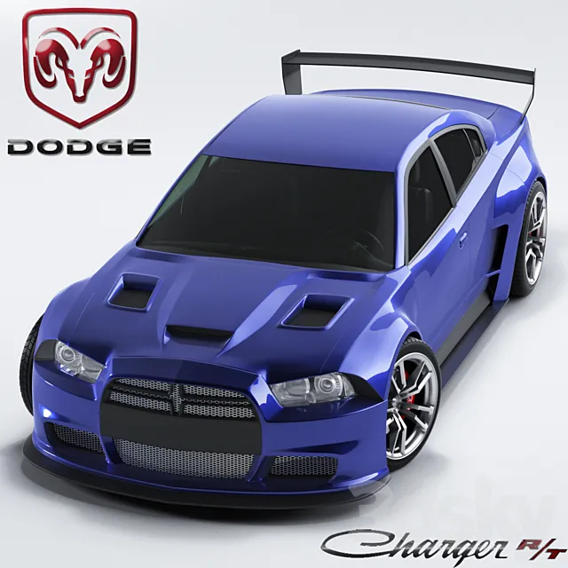 Dodge Charger 2012 Restyling 3DS Max Model