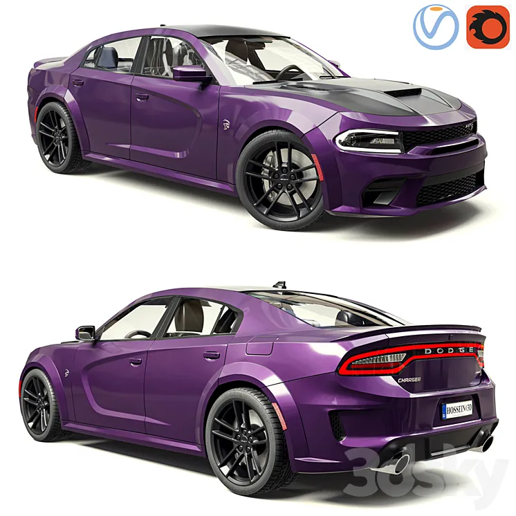 Dodge Charger SRT Hellcat Redeye 2021 3DS Max