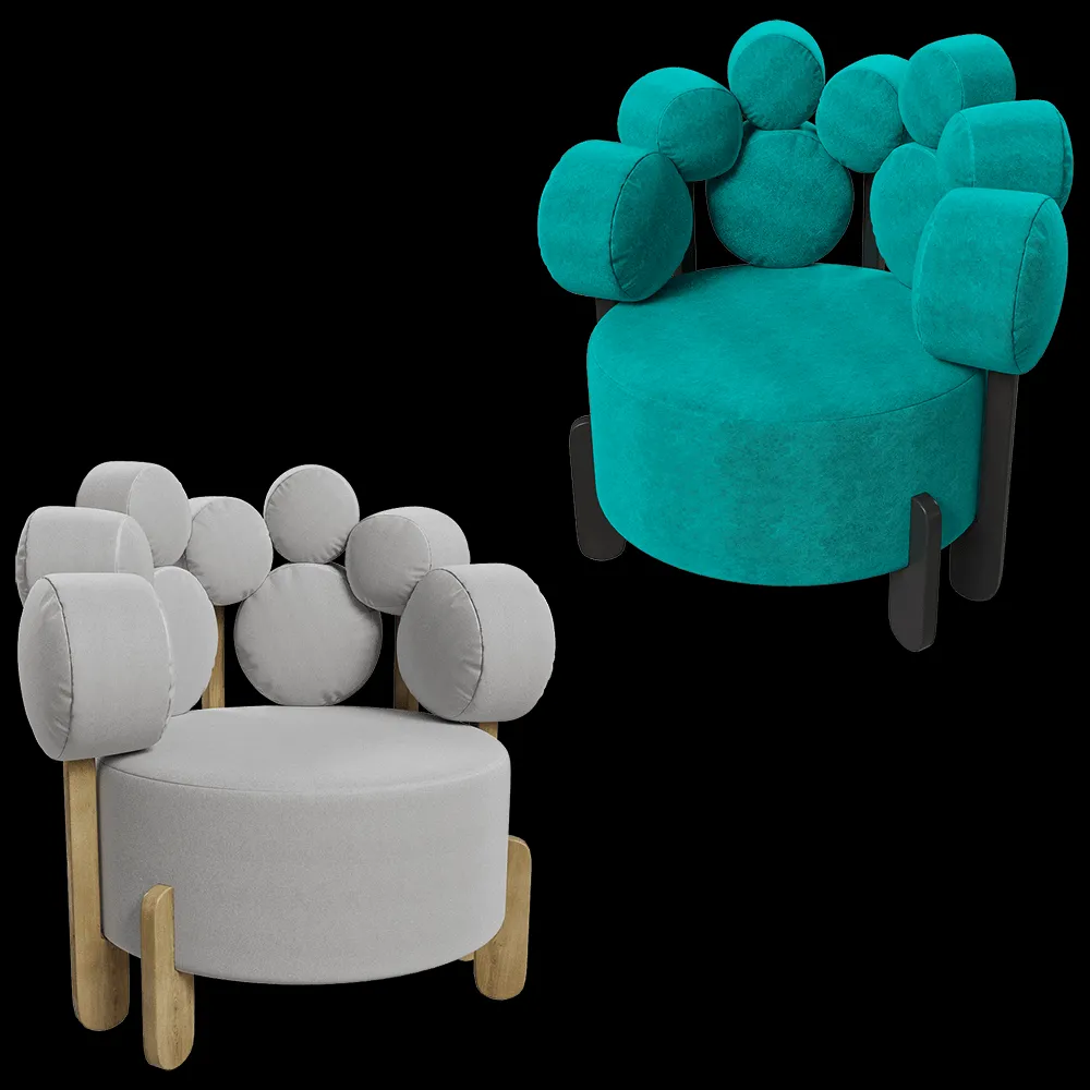 DOFII – Armchair Ikra Round 3ds Max