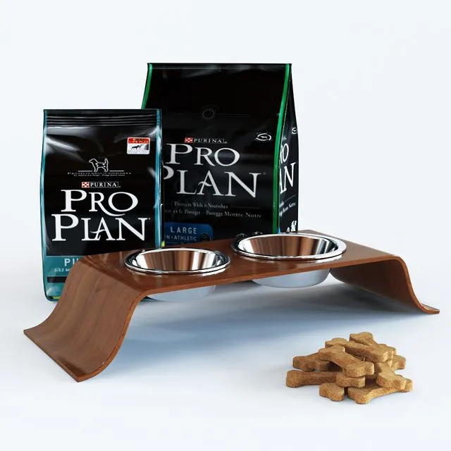 Dog food feed bowls 3dsMax Model