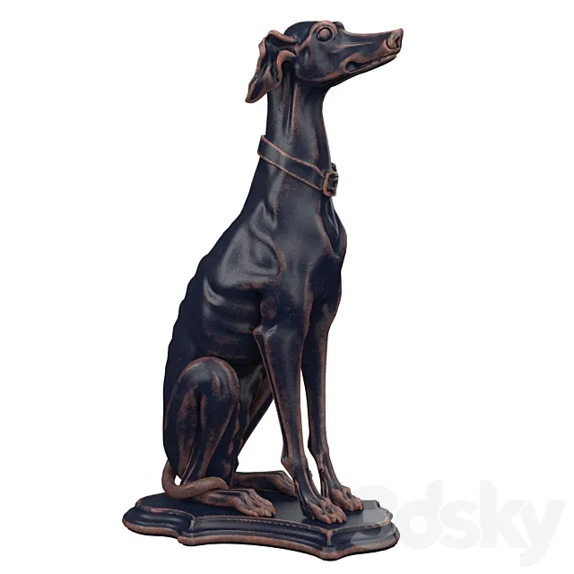 Dog Statue 3ds Max