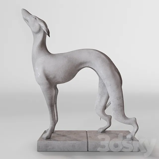 Dog statue 3DSMax File