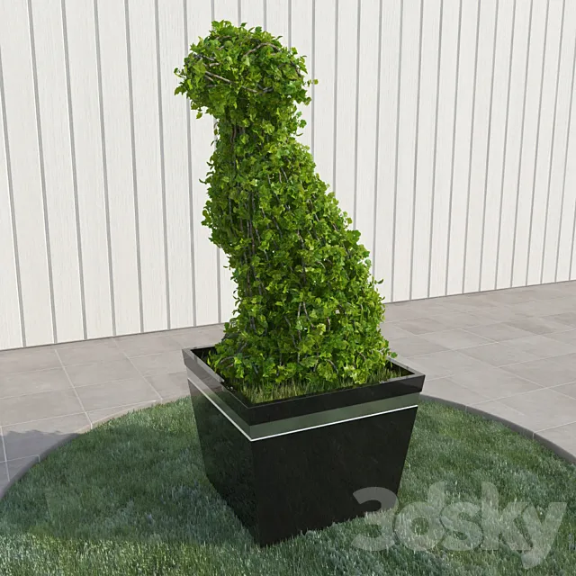 Dog – topiary 3DS Max Model