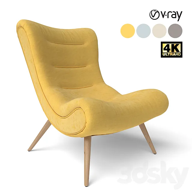 Dolce Vita Armchair 3DS Max Model