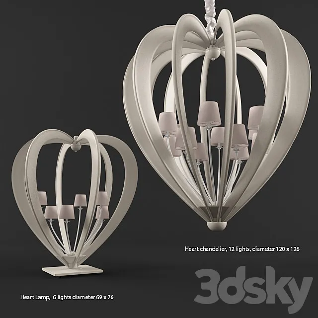 Dolfi heart light 3DS Max Model