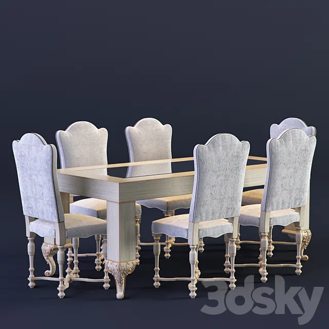 Dolfi \ Table \ Chairs \ 0359 3DSMax File