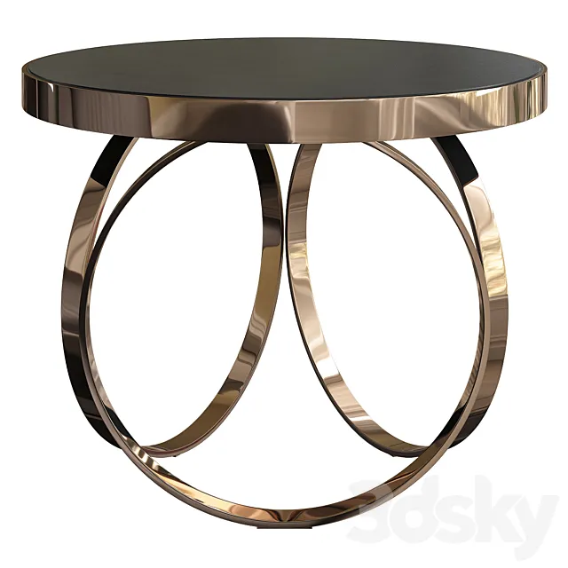 DOM Edizioni OTTOLINE GUERIDON CHROME SIDE TABLE 3DS Max Model