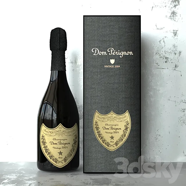 Dom Perignon Champagne 3DSMax File