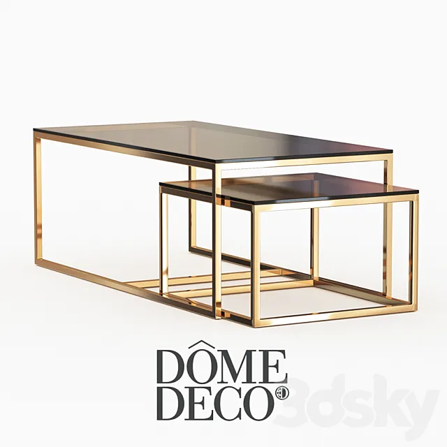 Dome deco coffee tables 3DS Max Model