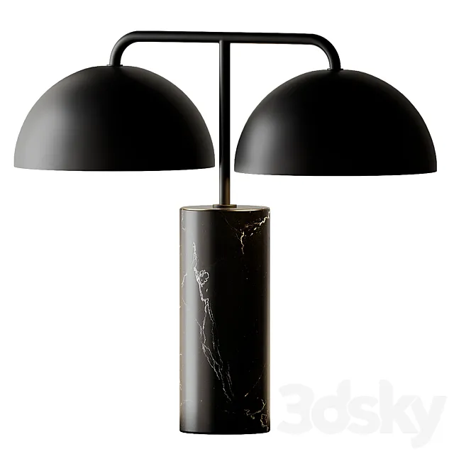 Domes Black Marble Table Lamp by Cb2 Exclusive 3DSMax File