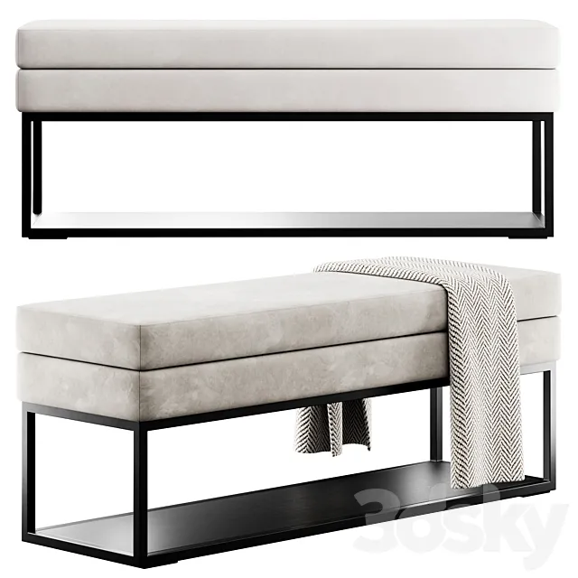 Domino Bench by Magres Baldai 3ds Max