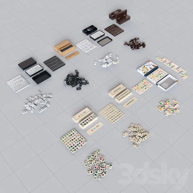 Dominoes 3ds Max