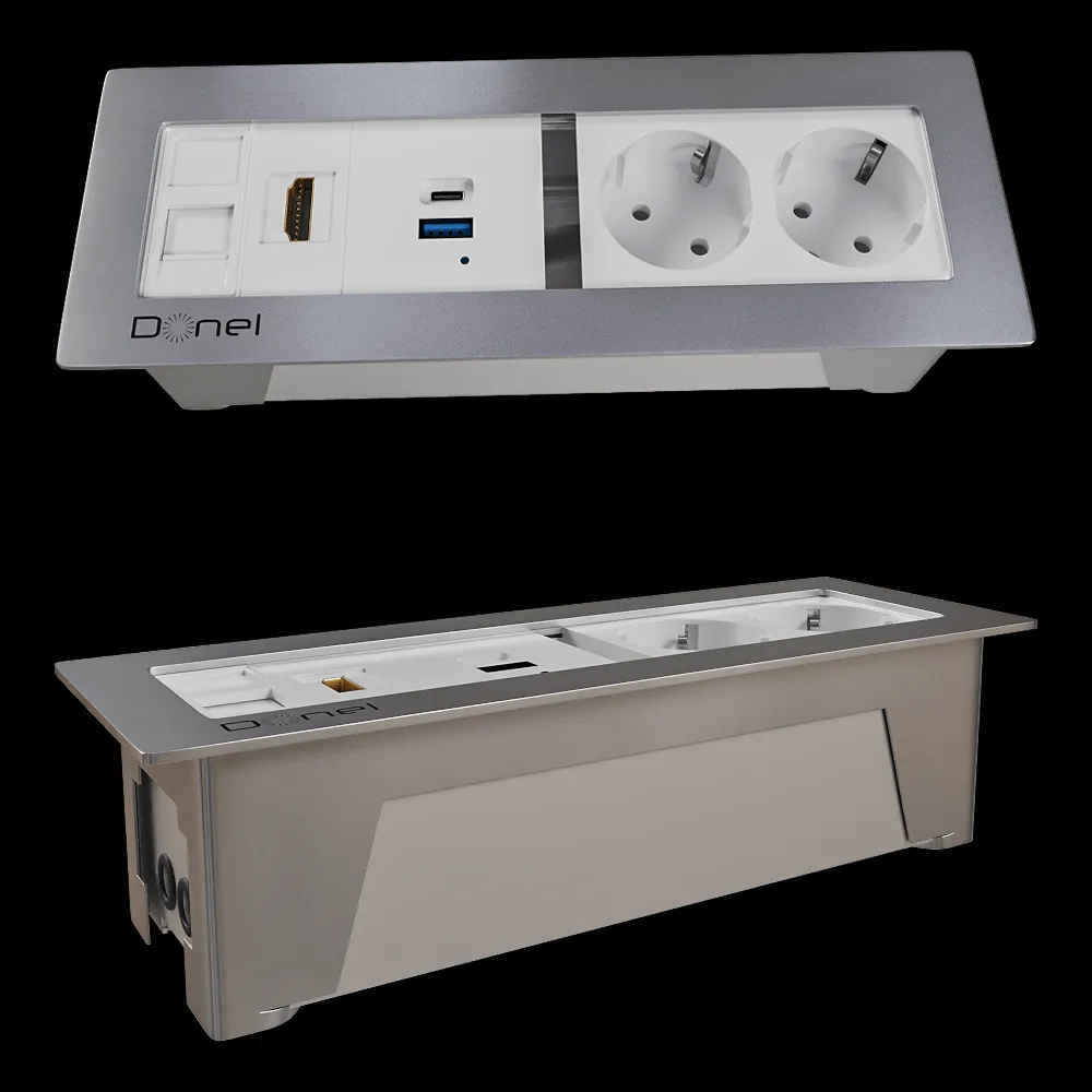 Donel  – Built-in socket block 8 mod. DDSB8IN 3ds Max