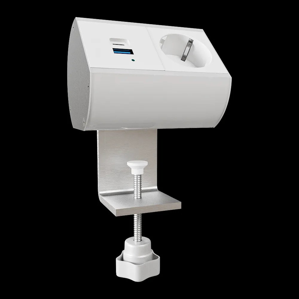Donel  – Desktop socket block DDSB4O 3ds Max