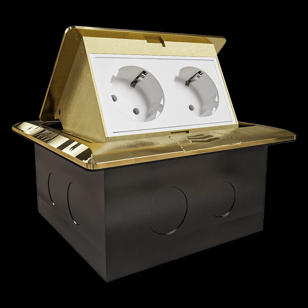 Donel  – Pull-out unit for 4 modules brass DPB4BR 3ds Max