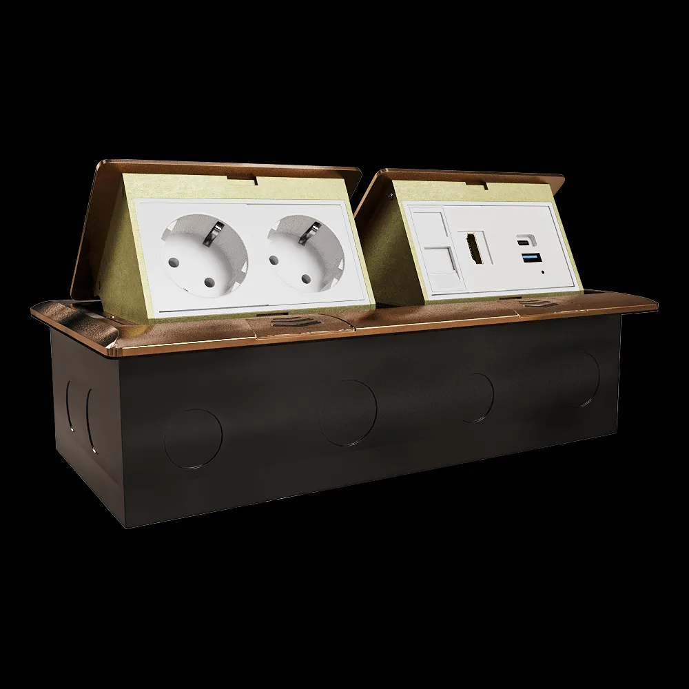 Donel  – Pull-out unit for 4+4 modules anthracite DPB8OB 3ds Max