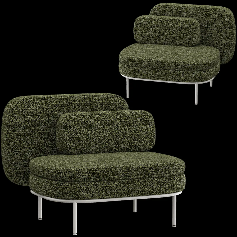 DONNA  – Armchair ALONG 3ds Max