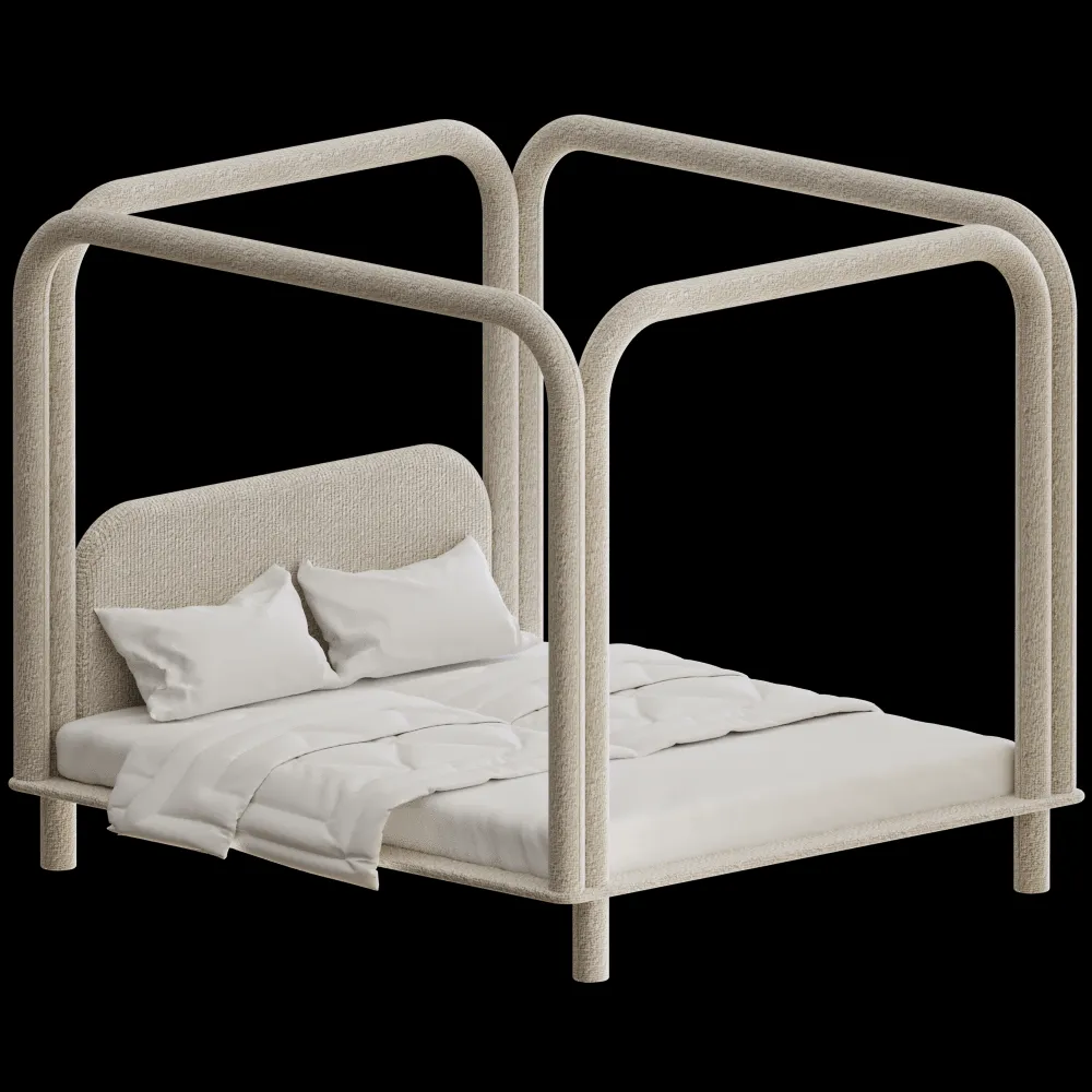 DONNA  – Bed ROUNDISH 3ds Max