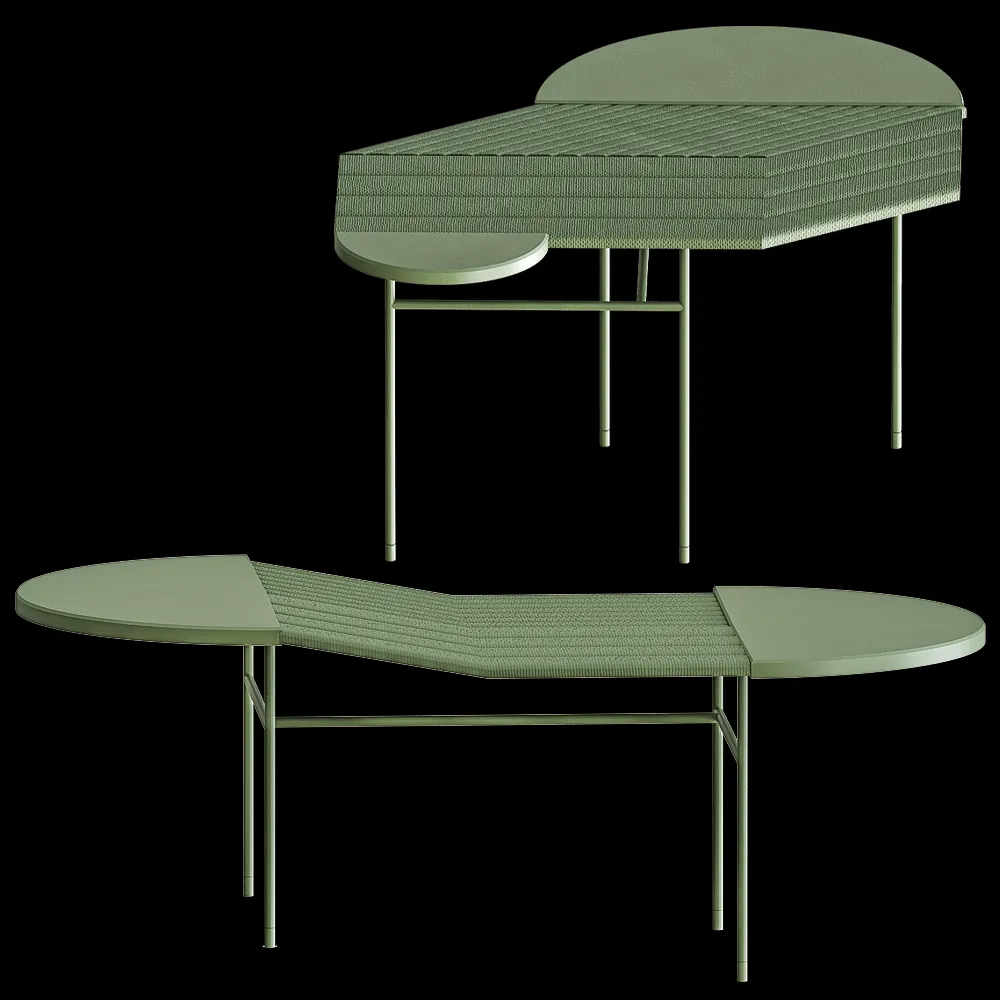 DONNA  – Coffee table RIPPLES 3ds Max