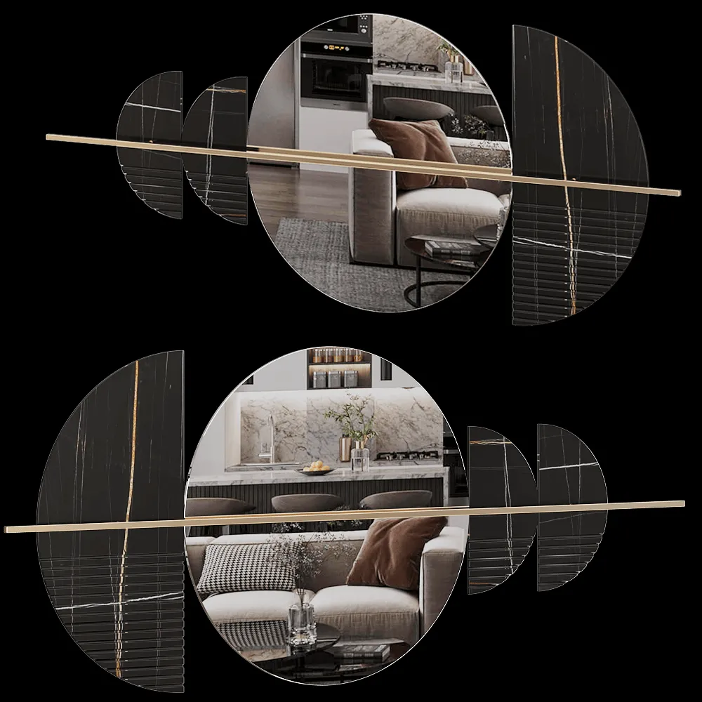 DONNA  – Mirror HALF 3ds Max