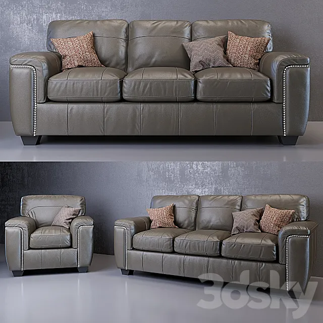 Donnell Sofa and Armchair 3ds Max