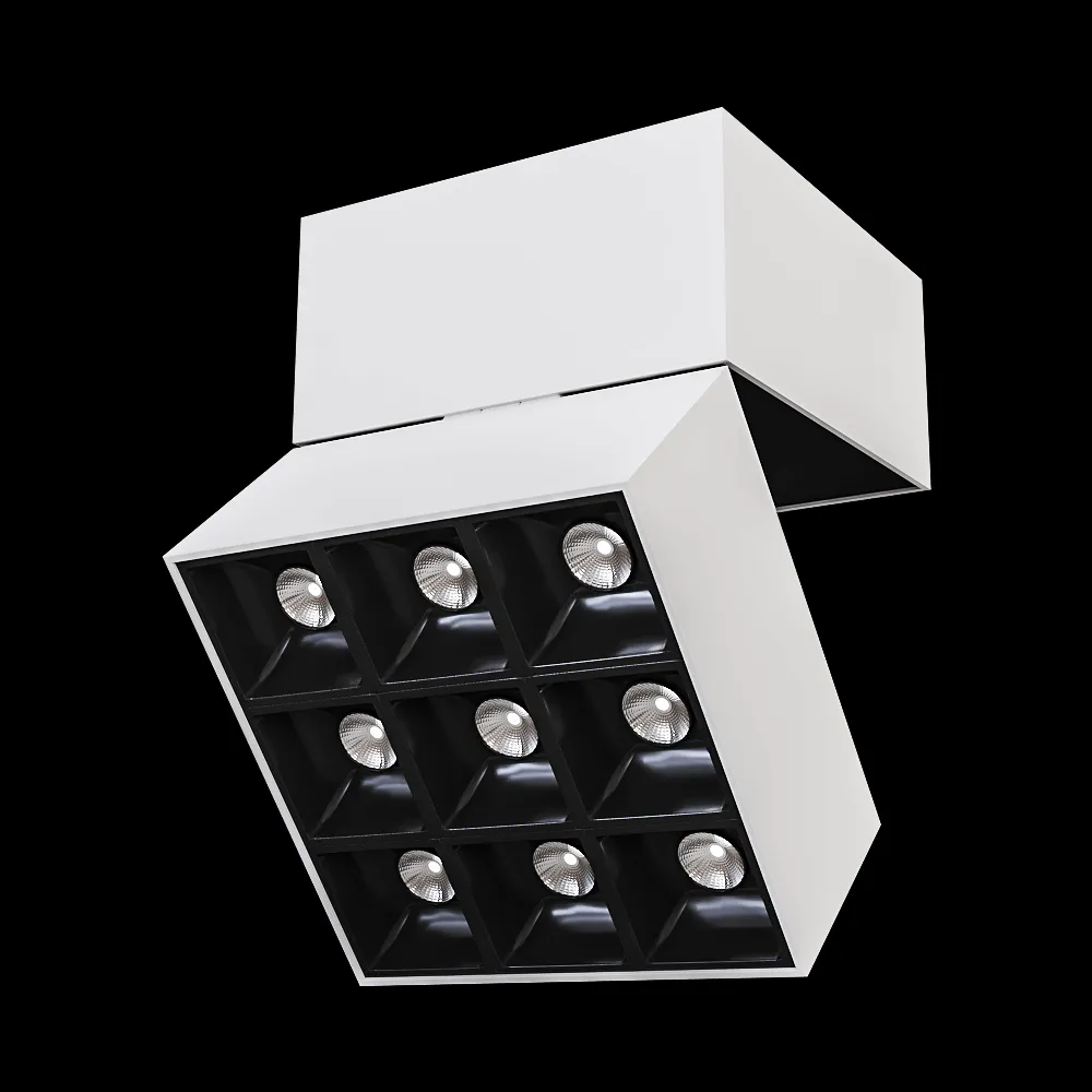 Donolux – Surface Mounted LED Downlight DL18153SQ9W1BB/W 3ds Max