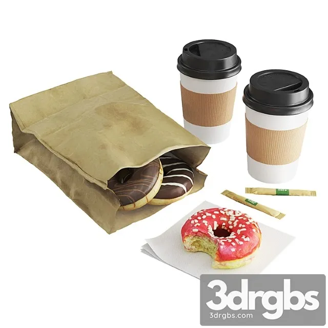 Donuts with coffee to go