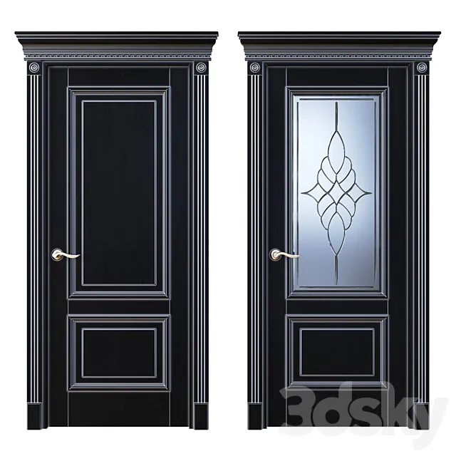 Door Beloravud ART2 Wenge (Patina Silver) 3ds Max