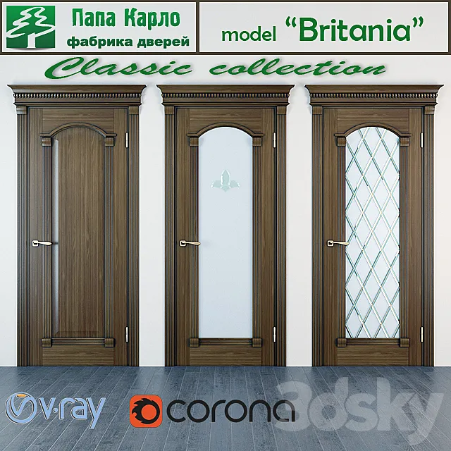 Door Britania (Series Classic) 3ds Max