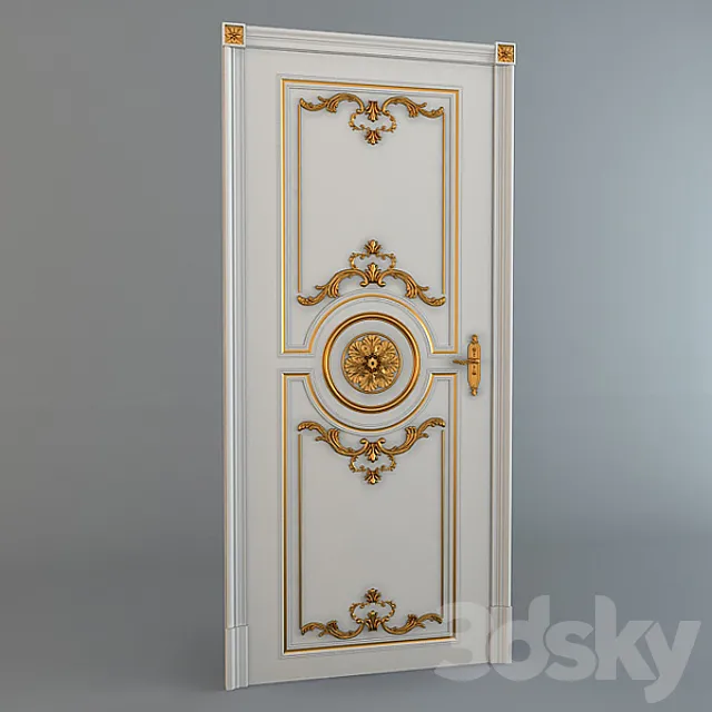 Door classic 3ds Max