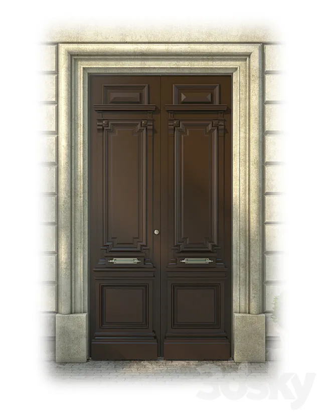 Door classic 3ds Max