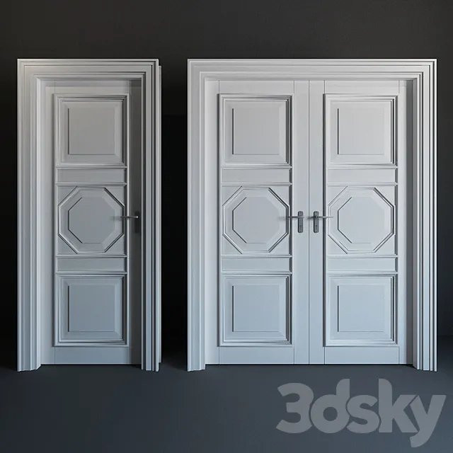 Door classical \ classical door 3ds Max