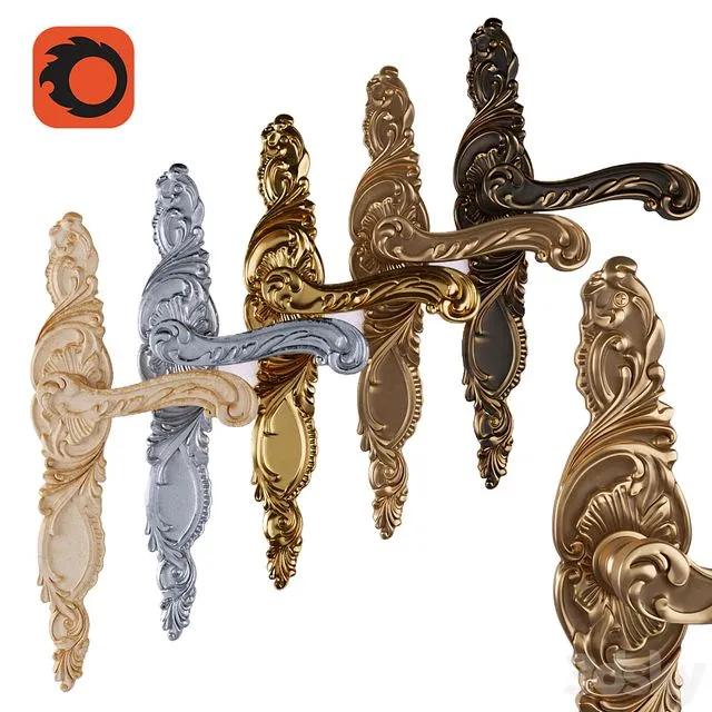door handle GROEL ROCCO 8045 3dsMax Model
