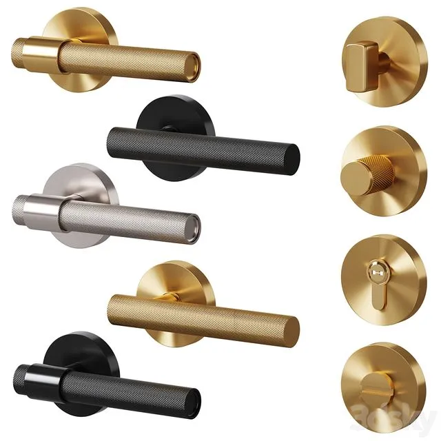 Door handles LUX and TOLLO by Meraki 3dsMax Model